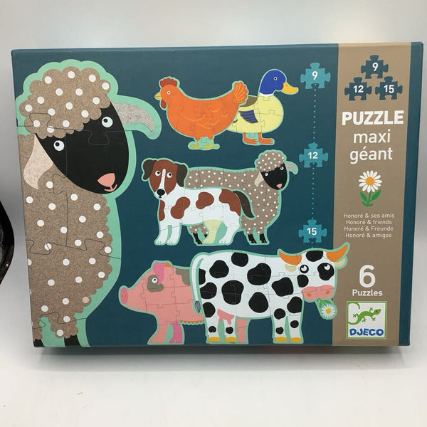 Djeco Maxi Geant 6pc Puzzles