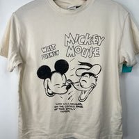 Size 12: Zara Creme Mikey Mouse T-Shirt