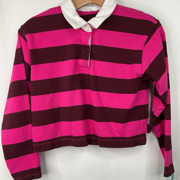 Size 12: Gap Pink/Brown Striped Long Sleeve Shirt