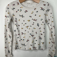 Size 14: Gap White Floral Long Sleeve Shirt
