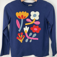 Size 10 (140): Hanna Andersson Blue Floral Shirt