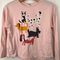 Size 10 (140): Hanna Andersson Pink Cat Dog Shirt