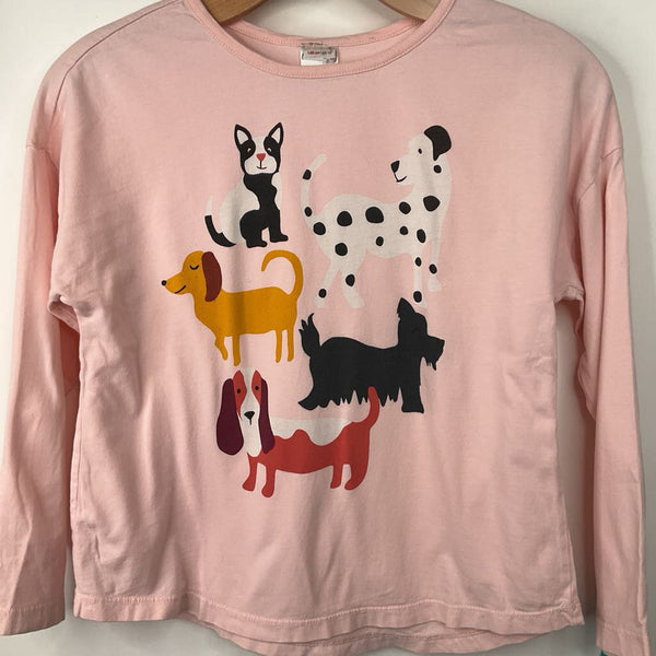 Size 10 (140): Hanna Andersson Pink Cat Dog Shirt
