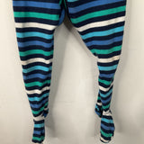 Size 18-24m: Primary Blue White Striped 1pc Pjs