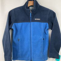 Size 8: Columbia 2 Tone Blue Zip-Up Fleece Coat