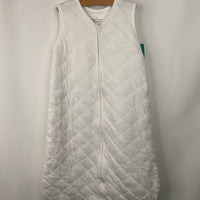 Size M: Hanna Andersson White Quilted Sleepsack