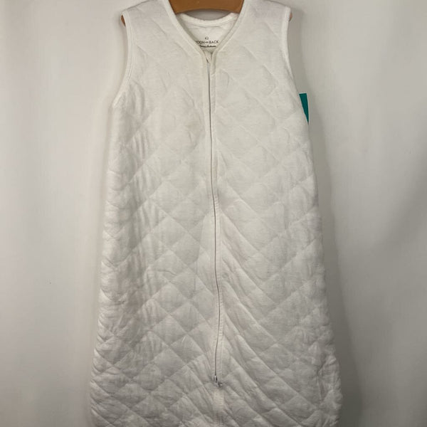 Size M: Hanna Andersson White Quilted Sleepsack