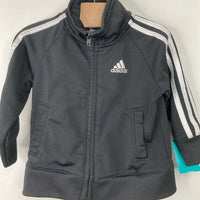 Size 9m: Adidas Black Zip-Up Coat