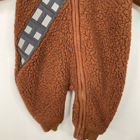 Size 0-3m: Gap Brown Chewbacca Fuzzy Zip-Up 1pc Costume