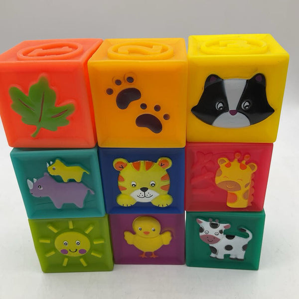 Colorful Assorted 9pc Soft Blocks