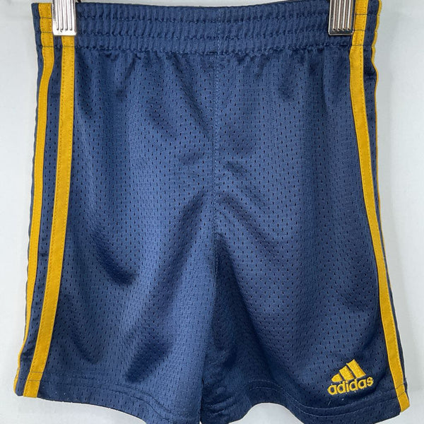 Size 2: Adidas Blue/Yellow Athletic Shorts