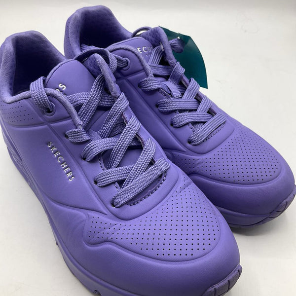 Size 6Y: Sketchers Purple Lace-Up Sneakers