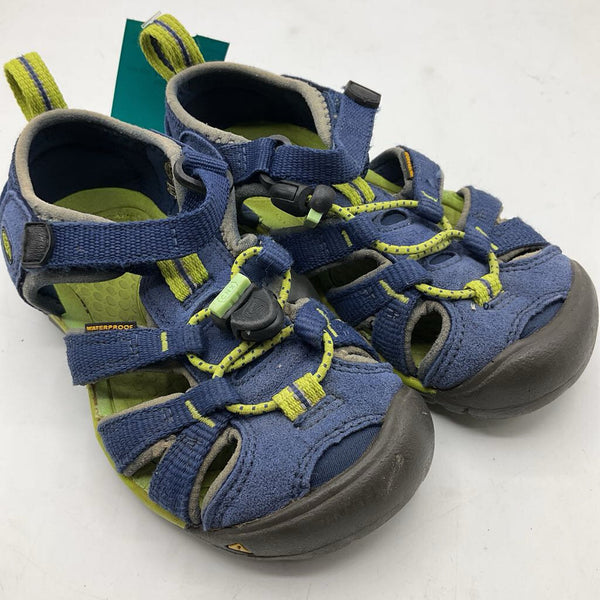 Size 10: Keen Blue/Green Toggle/Velcro Strap Sandals