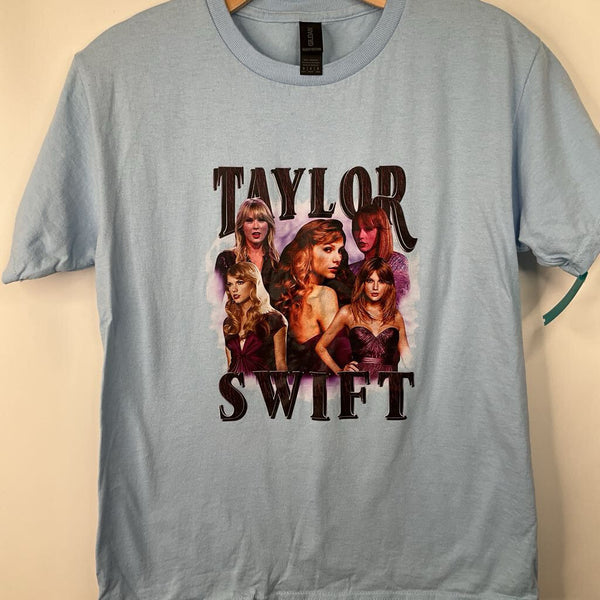 Size 10-12: Gildan Blue Taylor Swift T-Shirt