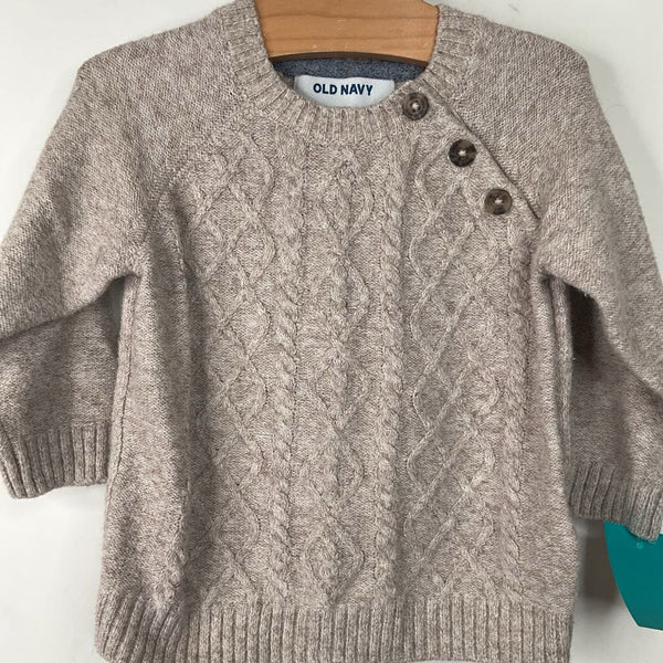 Size 6-12m: Old Navy Creme Knitted Sweater