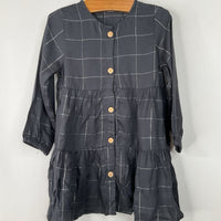 Size 12m: H&M: Black/Silver Long Sleeve Dress-NEW W/Tag