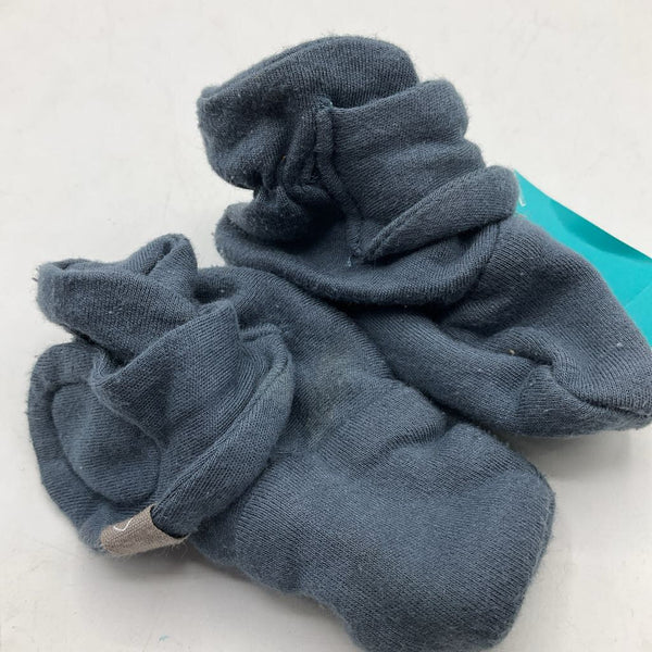 Size 0-3m: Goumi Blue Baby Booties