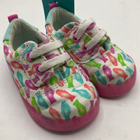 Size 2m: Sperry Colorful Fish Velcro Sneakers