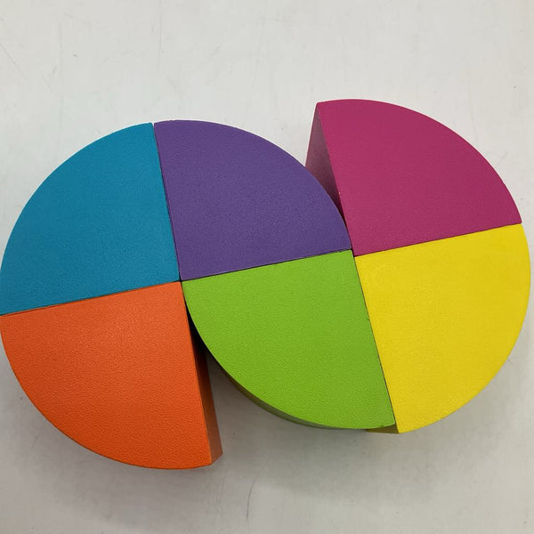 Colorful Assorted 6pc Wooden Magnetic Blocks