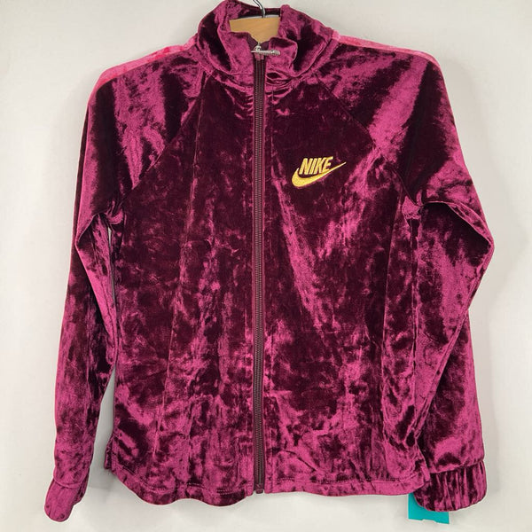 Size 4-5: Nike Pink Velour Zip-Up Coat