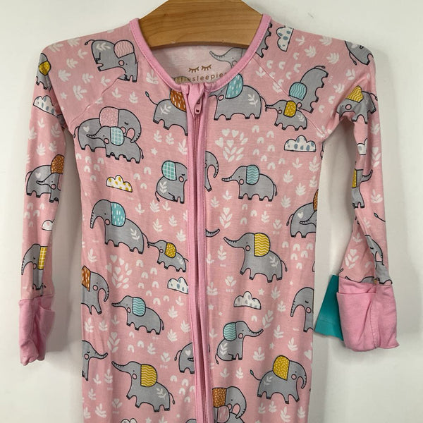 Size 12-18m: Little Sleepies Pink Elephant 1pc PJs