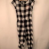 Size 5: Tucker + Tate Black/White Checkered Short Sleeve Romper