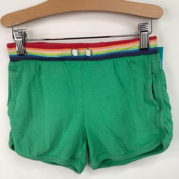 Size 6-7: Primary Green/Rainbow Cozy Shorts