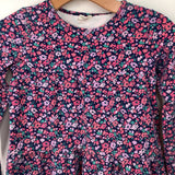 Size 10: Crewcuts Blue/Pink Floral Long Sleeve Shirt