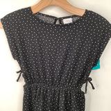 Size 9: Zara Black/White Polka Dots Cap Sleeve Romper