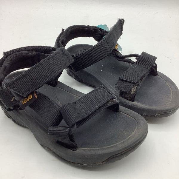 Size 6: Teva Black Velcro Strap Sandals