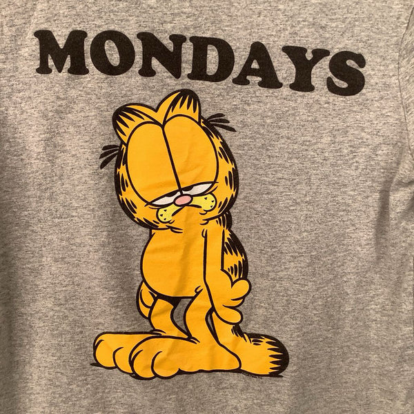 Size 10: Gap Grey "Mondays" Grey Garfield Long Sleeve Shirt