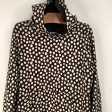 Size 6-7 (120): Hanna Andersson Black/White Polka Dot Hoodie