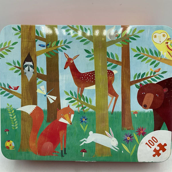 Mudpuppy Forest Friends 100pc Puzzle in Tin