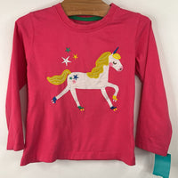 Size 18-24m: Pink Unicorn Long Sleeve Shirt