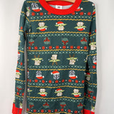 Size 10 (140): Hanna Andersson Green Holiday Star Wars 2pc PJs