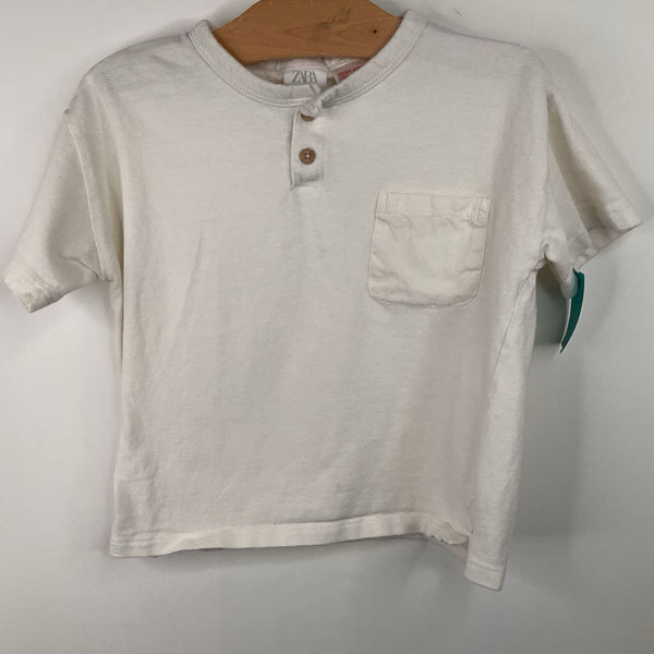 Size 4: Zara White T-Shirt
