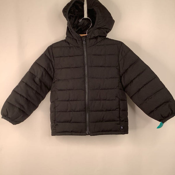Size 4: Gap Black Zip-Up Puffy Winter Coat