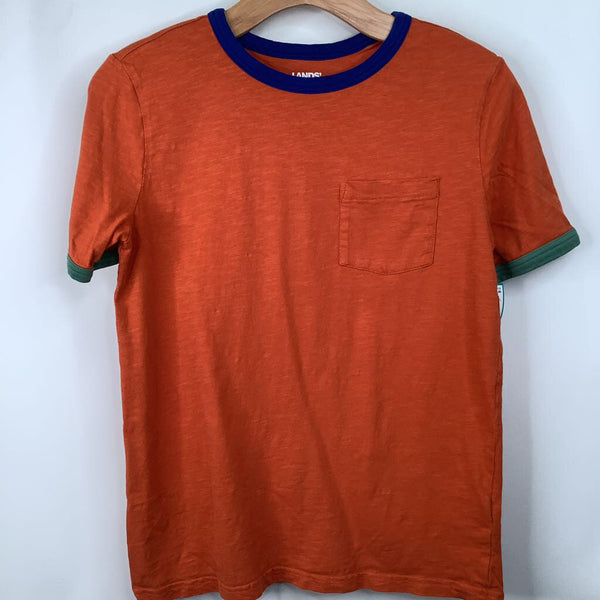 Size 14-16: Lands End Orange/Blue T-Shirt