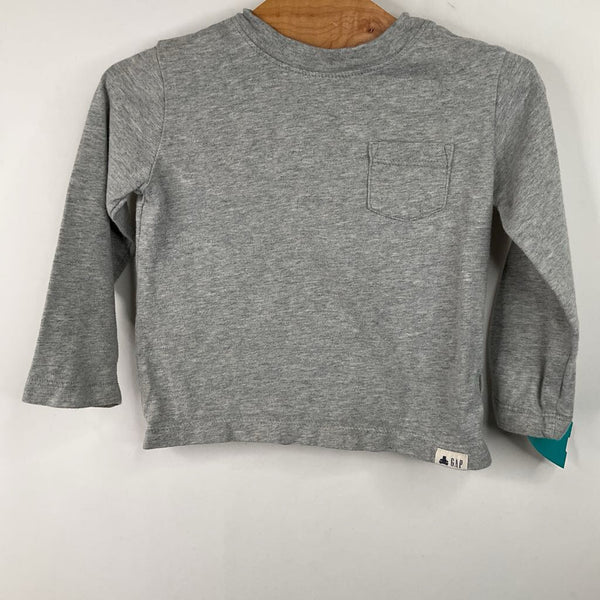 Size 18-24m: Gap Grey Long Sleeve Shirt