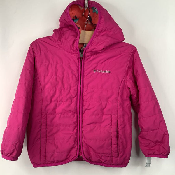 Size 4: Columbia Pink Fleece Lined Reversible Coat