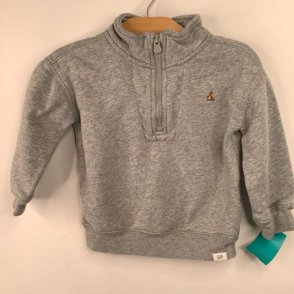 Size 18-24m: Gap Grey Fuzzy Lined Sweater