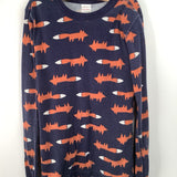 Size 14 (160): Hanna Andersson Blue Fox Print 2pc PJs