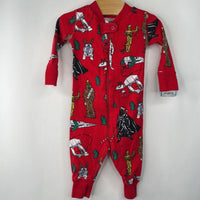 Size 6-12m (70): Hanna Andersson Red Star Wars Holiday 1pc Pjs