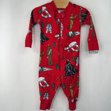 Size 6-12m (70): Hanna Andersson Red Star Wars Holiday 1pc Pjs