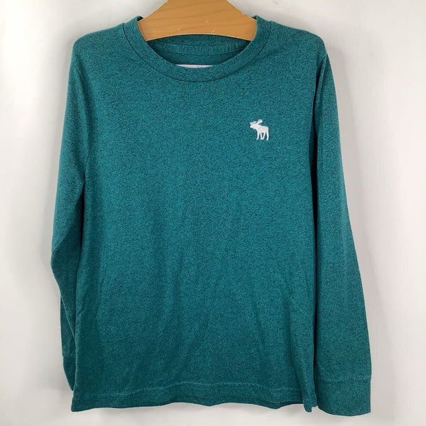 Size 7-8: Abercrombie Green Heathered Long Sleeve Shirt