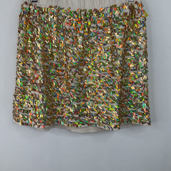 Size 8: Crewcuts Golden Sequin Skirt