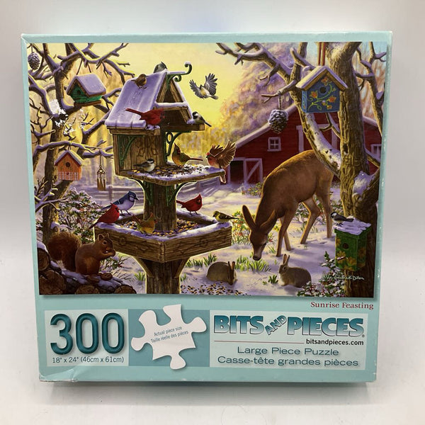 Glow in the Dark 300pc Bits & Pieces Sun Rise Feasting Puzzle