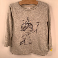 Size 4: Gap Grey Unicorn Princess Sweater