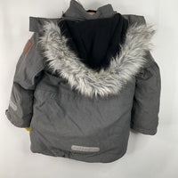 Size 3-4: Polarn O Pyret Grey Winter Coat