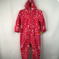 Size 18-24m:Columbia Pink Wilderness Print Fleece Bunting